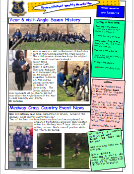 Weekly Newsletter w/e 22nd March 2019