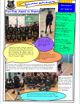 Weekly Newsletter w/e 14th June 2019