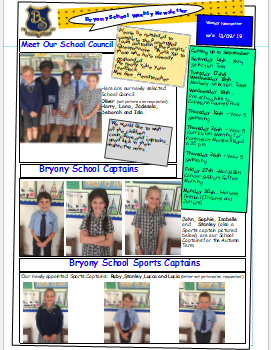 Weekly newsletter w/e 13th September