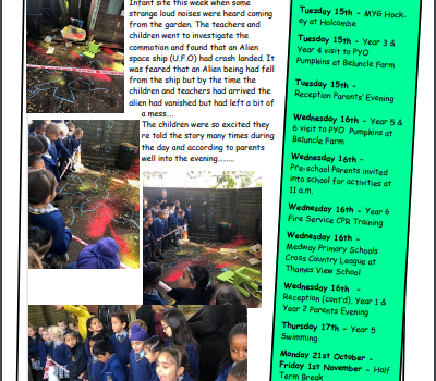 Weekly Newsletter w/e 11th October