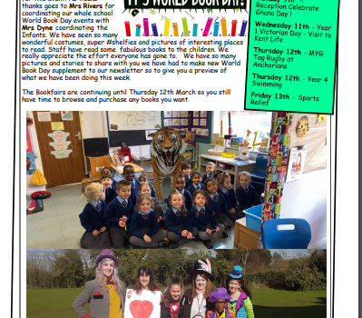 Weekly Newsletter w/e 6th March 2020