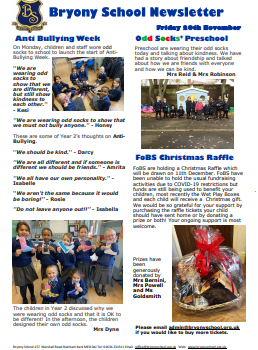 Weekly Newsletter w/e 20th November