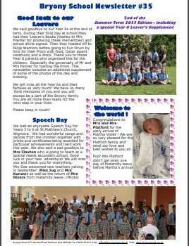 Newsletter w/e 15th July 2022 Part 1