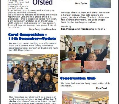 Weekly Newsletter w/e 25th November 2022