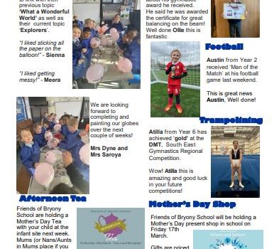 Weekly Newsletter w/e 10th March 2023