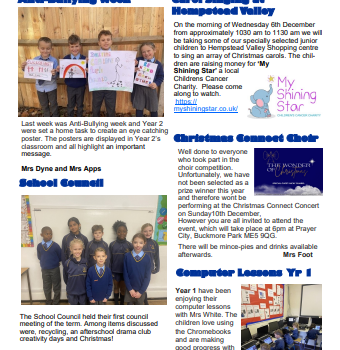 Weekly newsletter w/e 24th November 2023