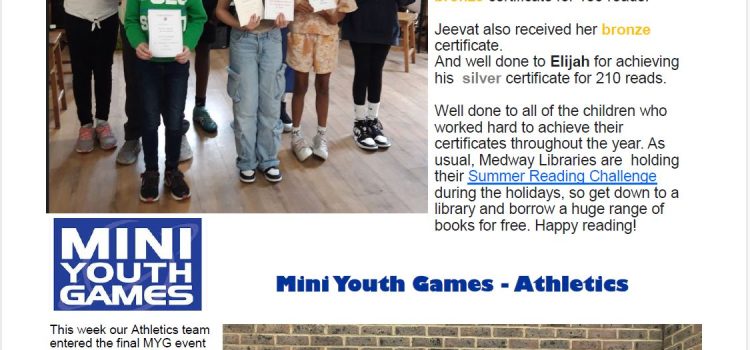 End of Summer Term Newsletter w/e 12th July 2024 (Part II)