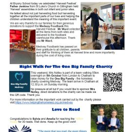 Weekly Newsletter w/e 4th October 2024